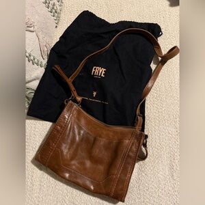 Frye Melissa Zip Leather Crossbody Purse